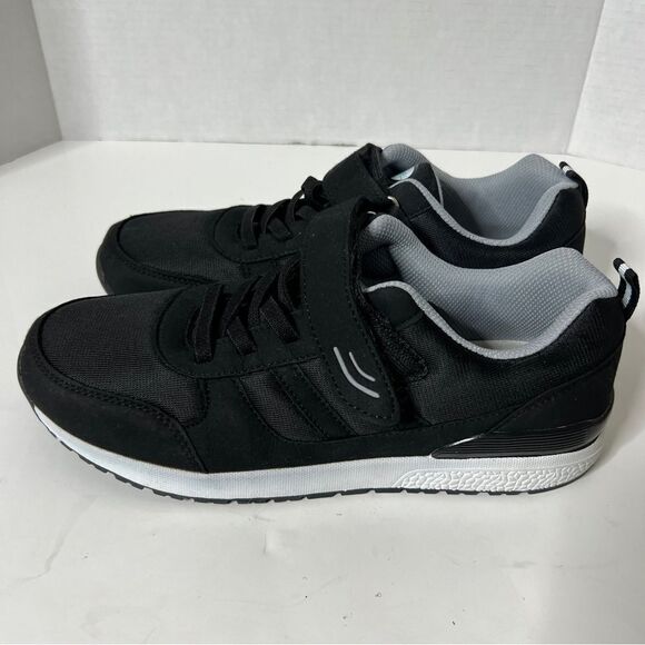 Beltwell Mens Wide Edema Adjustable Black Walking Comfort Sneakers Size 8.5 - Picture 6 of 9